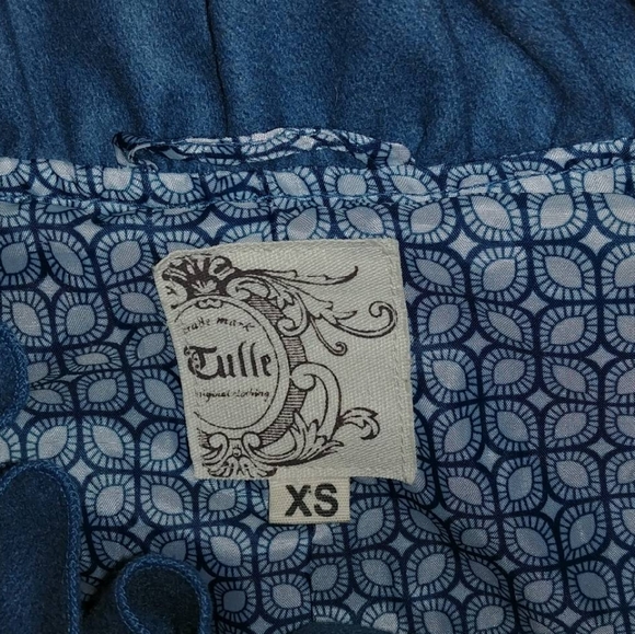 Tulle robin egg blue wool coat - Picture 3 of 11